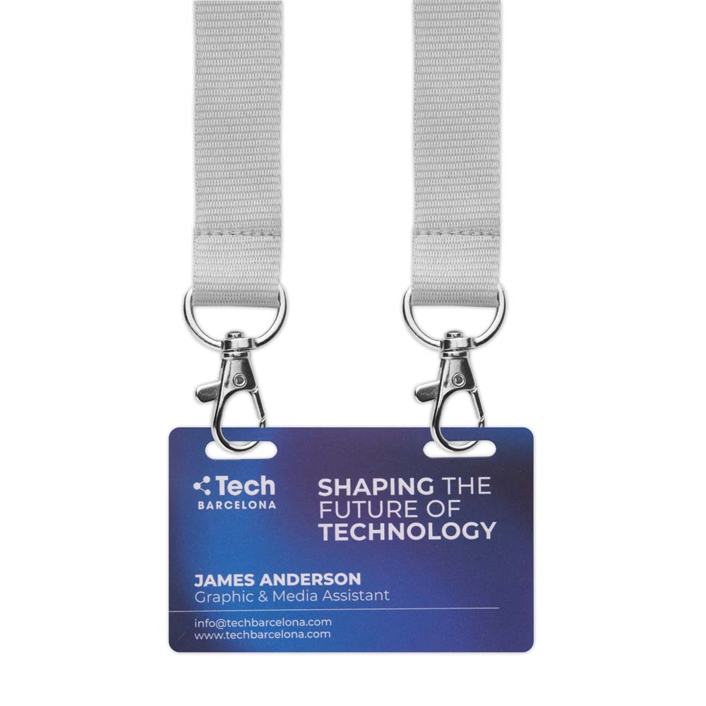 MLID05 Badges d'identification en papier laminé durable (54x86mm) publicitaire personnalisé - vue 2