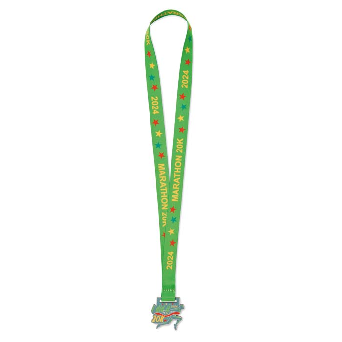 MM1036 Médaille en bois (≤25cm2). Ruban sublimé. publicitaire personnalisé - vue 2