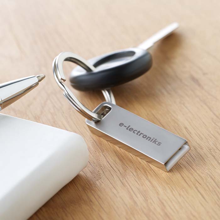 MO1112 Mini clé USB en alliage de zinc. Logo 1 couleur sur une face inclus. publicitaire personnalisé - vue 2