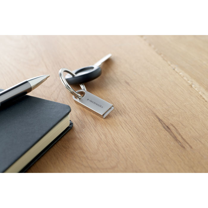 MO1113 Mini clé USB en alliage de zinc. Logo 1 couleur sur une face inclus. publicitaire personnalisé - vue 2