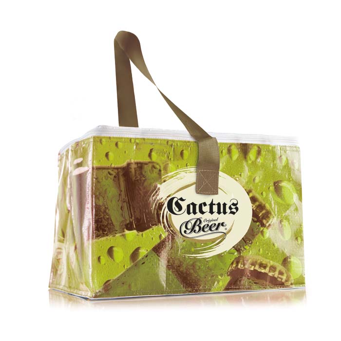 MO4090 Sac isotherme avec poignées courtes et votre design en quadri. publicitaire personnalisé - vue 2