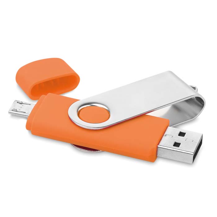 MO6001 Clé USB On The Go (Android. Logo 1 couleur sur une face inclus. publicitaire personnalisé - vue 2