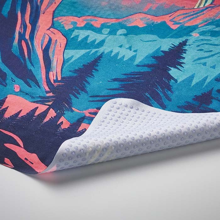 Tapis de souris ergonomique en polyester imprimé en quadrichromie personnalisé à Toulouse