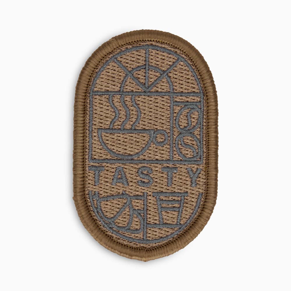 MPAT02 Écusson de forme personnalisée, avec bordure Merrow et logo brodé. publicitaire personnalisé - vue 2