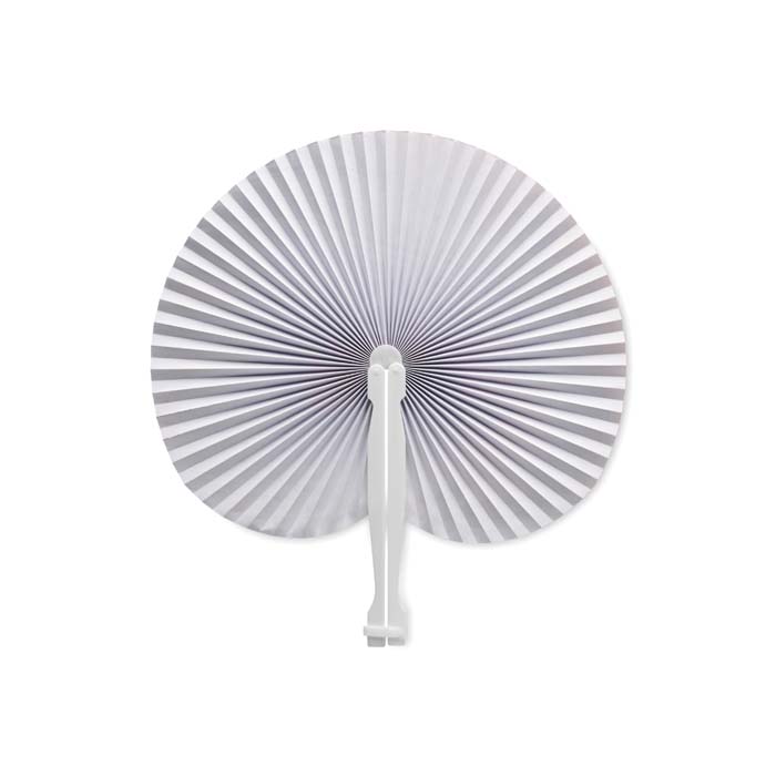 MPFN04 Eventail en plastique coloré au prix le plus bas. publicitaire personnalisé - vue 2