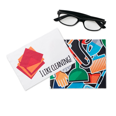 MPGC03 Lingette en microfibre en quadri (17x15cm). publicitaire personnalisé - vue 2