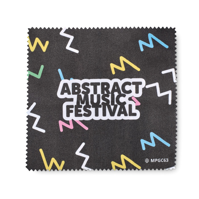 MPGC63 Lingette en microfibre en quadri, fabriqué dans l'UE (17x18cm). publicitaire personnalisé - vue 2