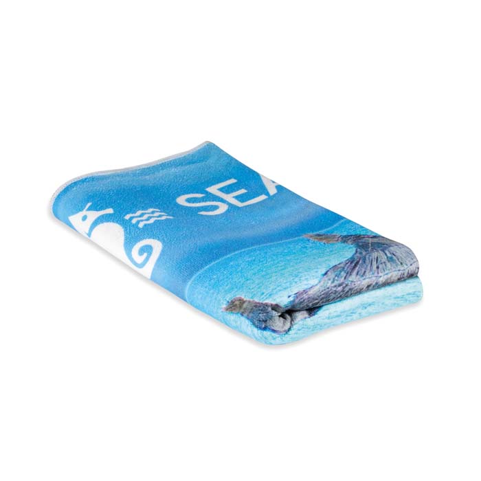 MT4003 Serviette de plage (240gsm 100% microfibre) imprimée en quadri. publicitaire personnalisé - vue 2