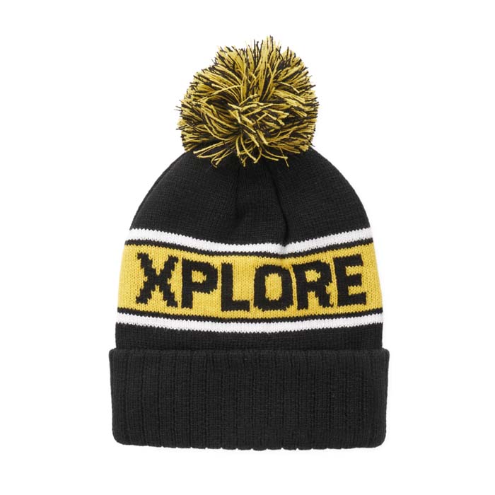 MW1016 Bonnet à pompon en acrylique avec motif personnalisé en jacquard. publicitaire personnalisé - vue 2