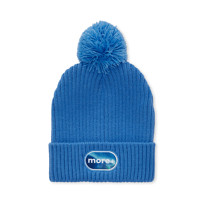 MW1023 MW1023 Bonnet classique en acrylique côtelé avec pompon publicitaire personnalisé - vue 2