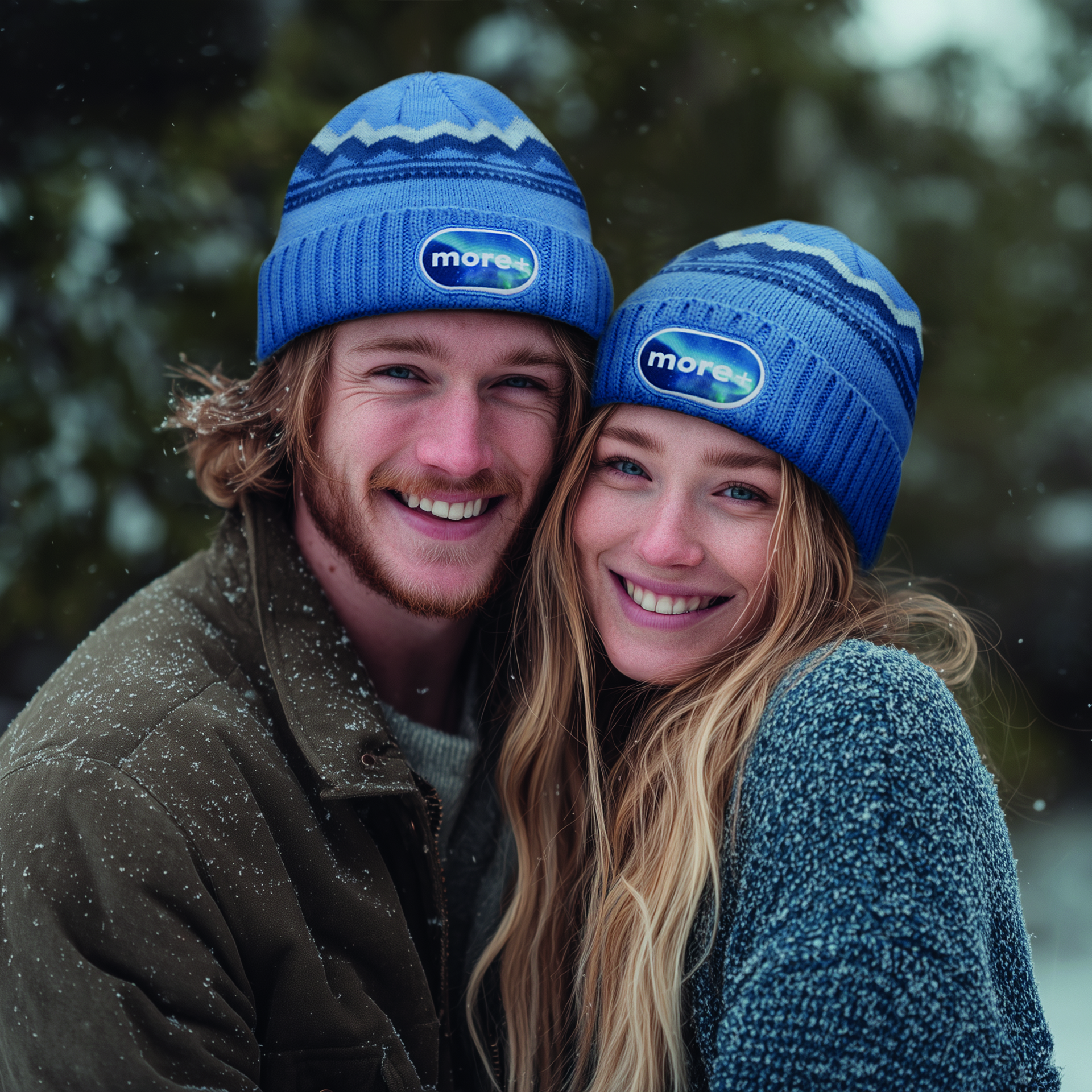 MW1024 Bonnet en acrylique à motifs personnalisés avec poignet en tricot côtelé 2*1.... publicitaire personnalisé - vue 2