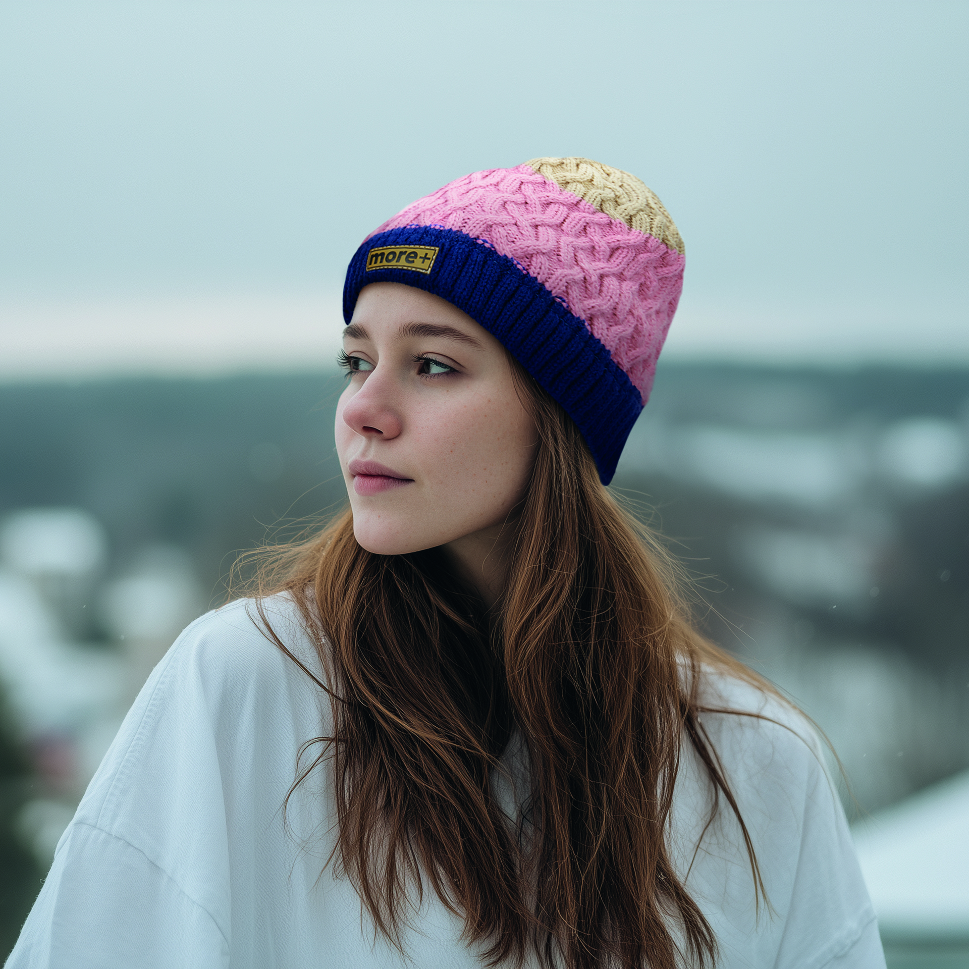 MW1026 Bonnet tressé avec doublure en polaire et ourlet côtelé. Également disponible... publicitaire personnalisé - vue 2