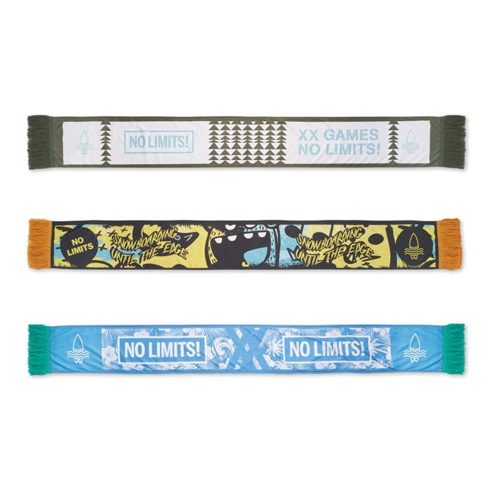 MW2005 Écharpe double épaisseur en quadri, fabriquée en tissu lycra. publicitaire personnalisé - vue 2