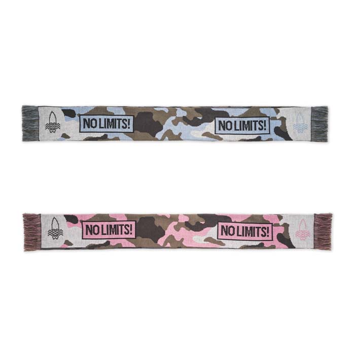 MW2007 Echarpe jacquard en acrylique double épaisseur avec votre motif multicolore p... publicitaire personnalisé - vue 2