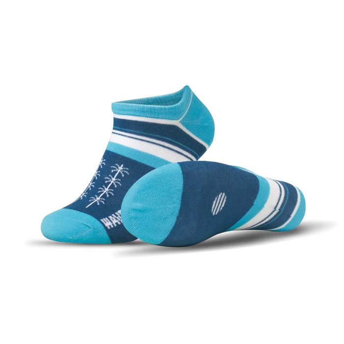 MWBS23 Chaussettes invisibles en jacquard de bambou. Le MOQ est de 50 paires par tai... publicitaire personnalisé - vue 2