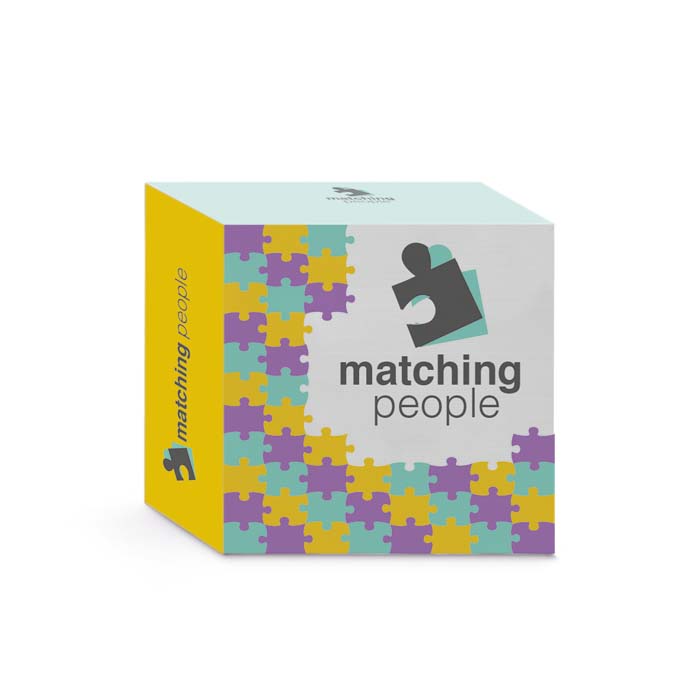 PPCB01 Bloc mémo en papier avec votre motif sur 900 feuilles non adhésives. publicitaire personnalisé - vue 2