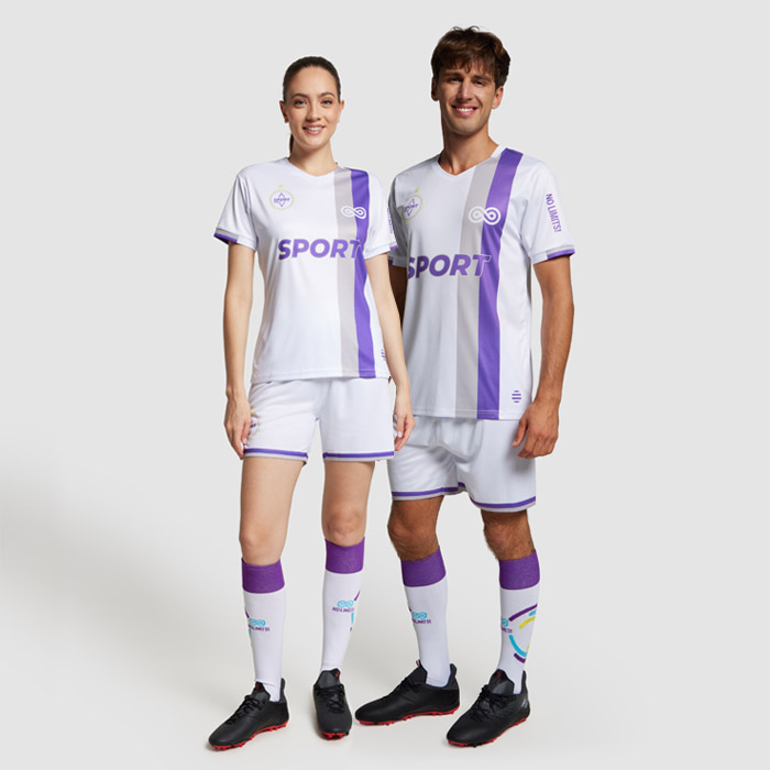 SG1007 Maillot col V sublimé Premier. publicitaire personnalisé - vue 2