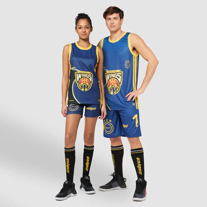 SG1008 Maillot de basket-ball à col rond sublimé. publicitaire personnalisé - vue 2