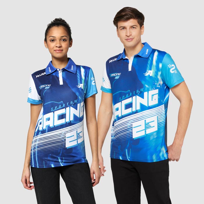 SG1020 Polo slim fit sublimé. 180 g/m2 de polyester / 8 % d'élasthanne. publicitaire personnalisé - vue 2