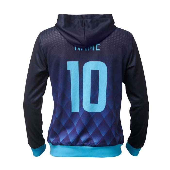 SG1033 Sweat à capuche zippé unisexe sublimé en quadri à votre motif. publicitaire personnalisé - vue 2