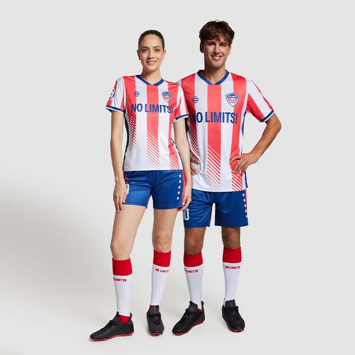 SG1307 Maillot sublimé à col en V emoussé Premier. publicitaire personnalisé - vue 2