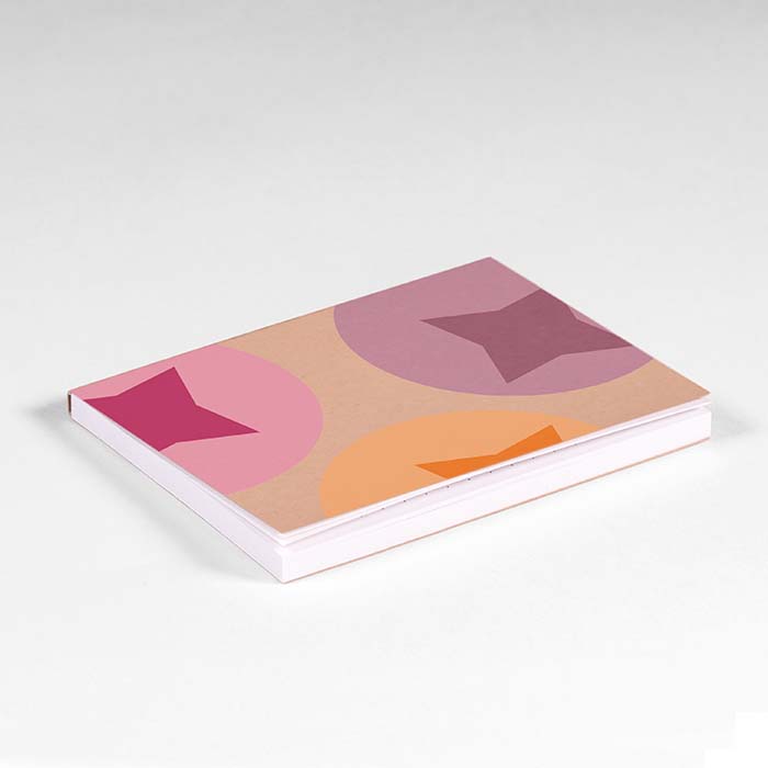 SNES50 Couverture souple avec 50 notes adhésives imprimées en papier recyclé. publicitaire personnalisé - vue 2