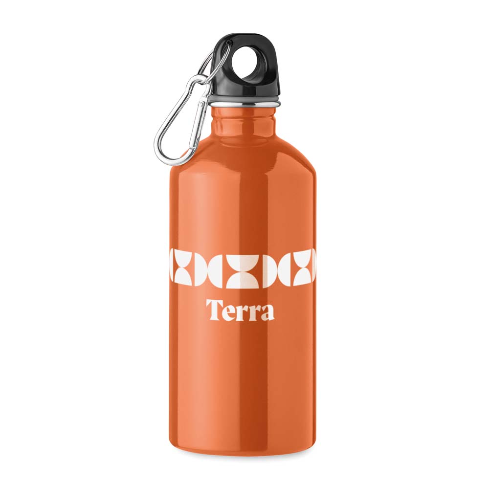 YC2403 Bouteille simple paroi en acier inoxydable recyclé de 500ml. Quadri 360° incl. publicitaire personnalisé - vue 2