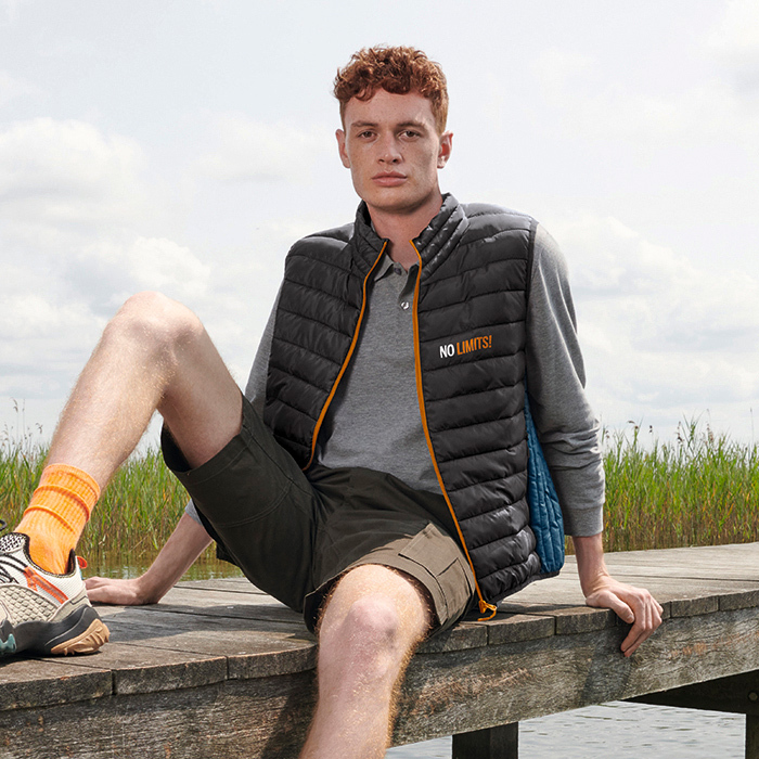 CG1019 Bodywarmer léger sur mesure avec poches latérales. publicitaire personnalisé - vue 3