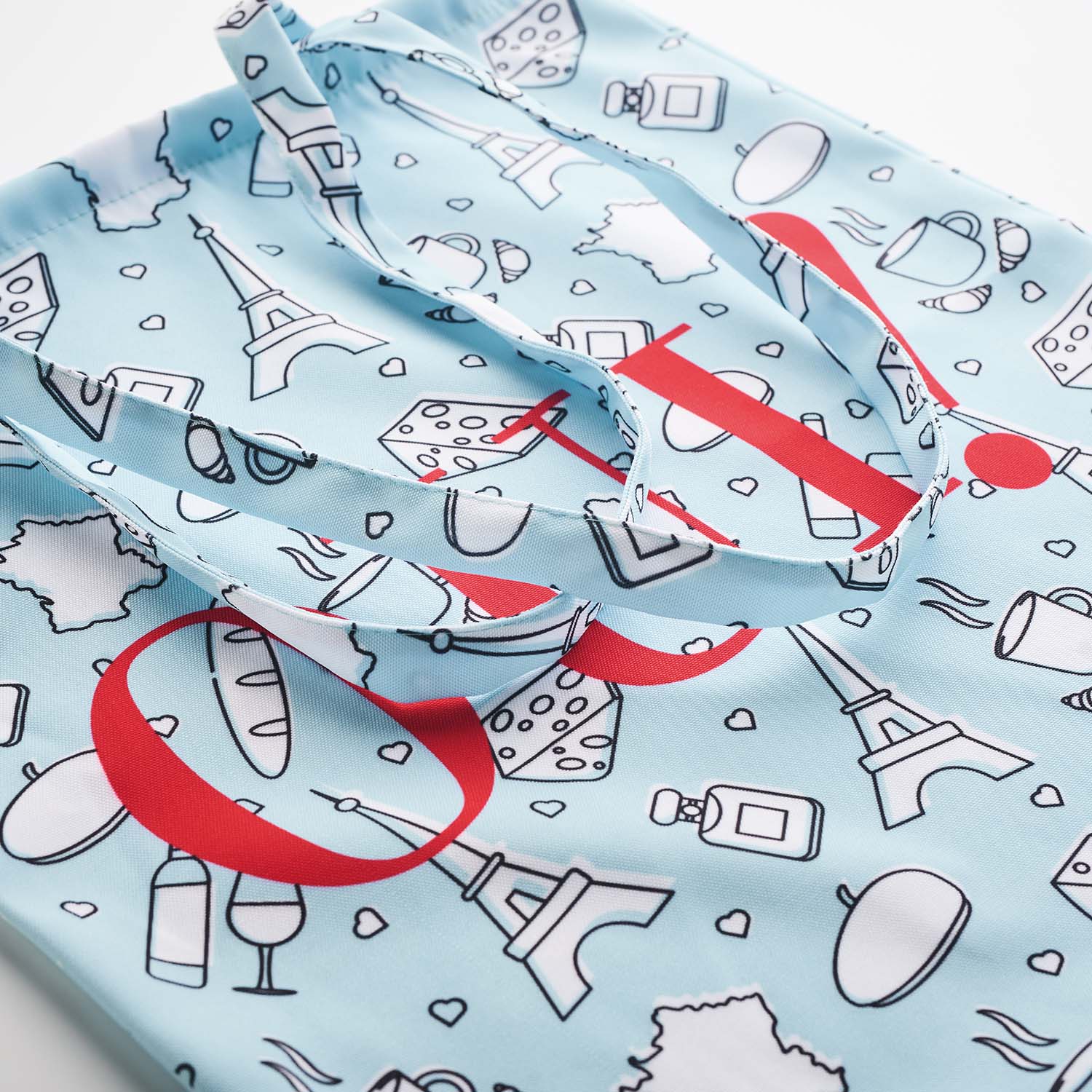 MB1112 Tote bag en RPET sublimé. Taille : 38x42cm. Anses longues : 70x2cm. publicitaire personnalisé - vue 3