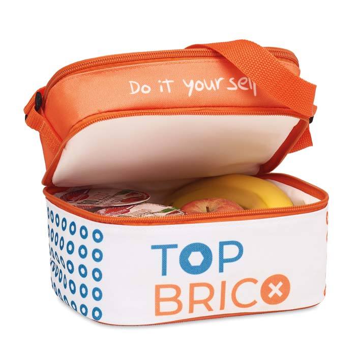 MB2010 Lunchbag isotherme de petit format, 2 épaisseurs, design en quadri. publicitaire personnalisé - vue 3