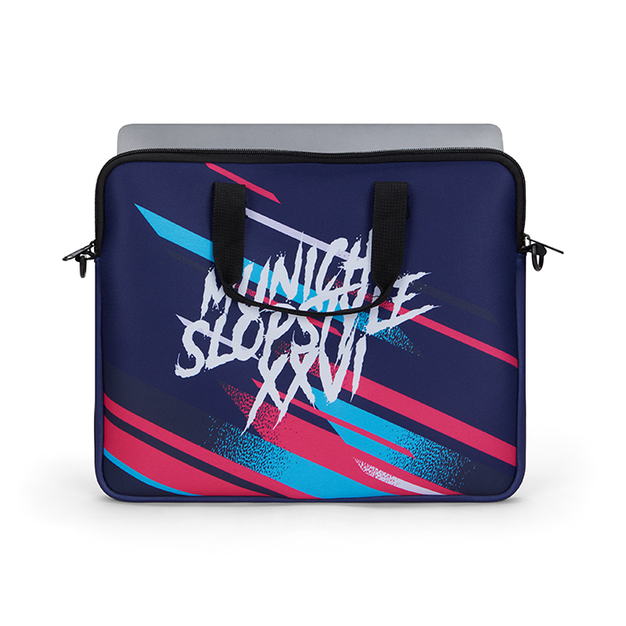 MB5011 Pochette pour ordinateur portable avec fermeture éclair et pochette arrière. publicitaire personnalisé - vue 3