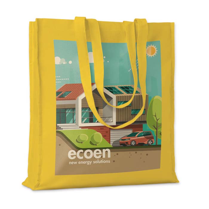 MB8103 Sac en coton 140 g/m² avec soufflet et longues anses. publicitaire personnalisé - vue 3