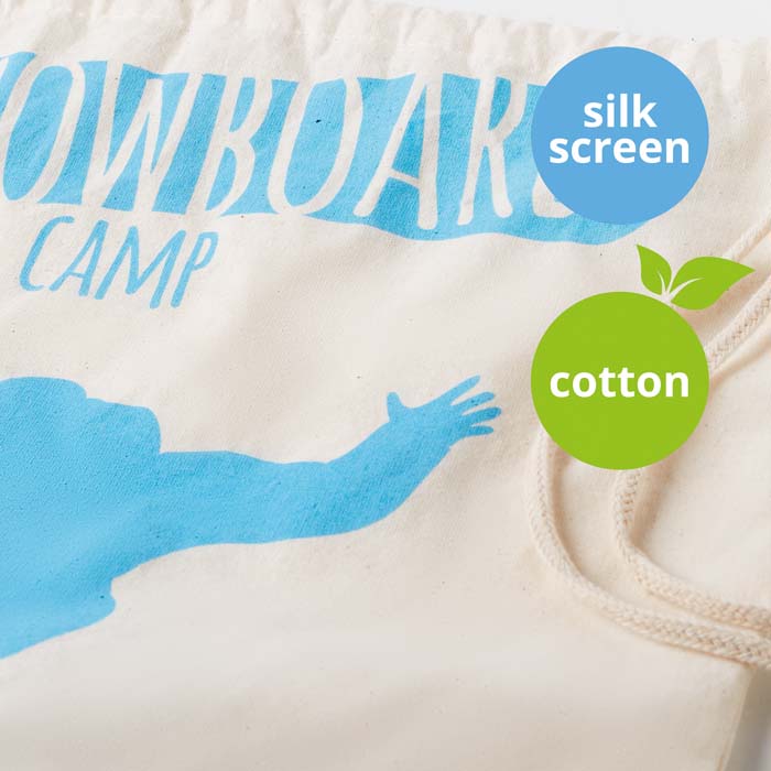 MB8302 Sac en coton à cordon 37(L) x 46(h) cm. publicitaire personnalisé - vue 3