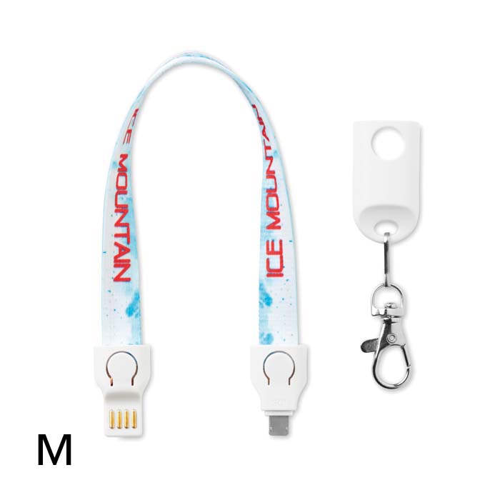 MC1004 Câble de recharge. Votre design en quadri sur les deux faces. publicitaire personnalisé - vue 3