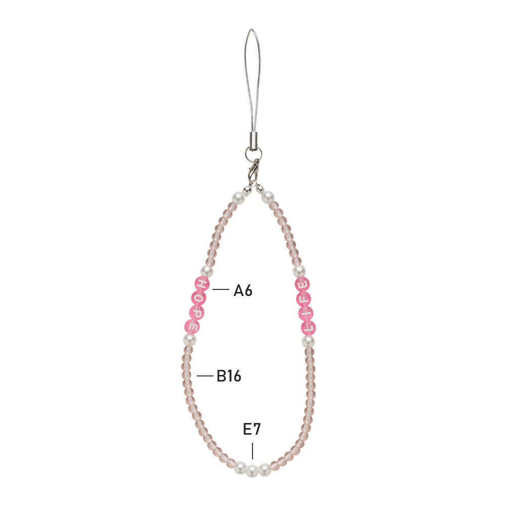 MCHM07 Bracelet à charms de téléphone avec porte-clés en corde. publicitaire personnalisé - vue 3