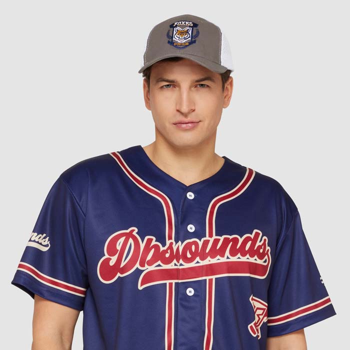 MH2313 Visière en coton épais couleur unis et dos en maille sportive (6 panneaux). publicitaire personnalisé - vue 3