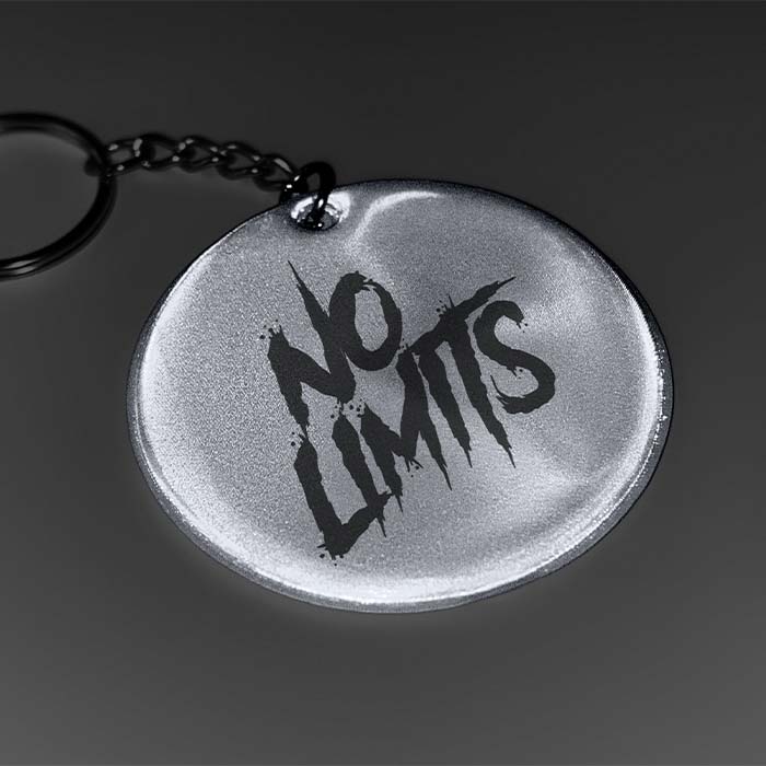 MK2029 Porte-clés de sécurité réfléchissant ⌀55mm (CE EN17353) publicitaire personnalisé - vue 3