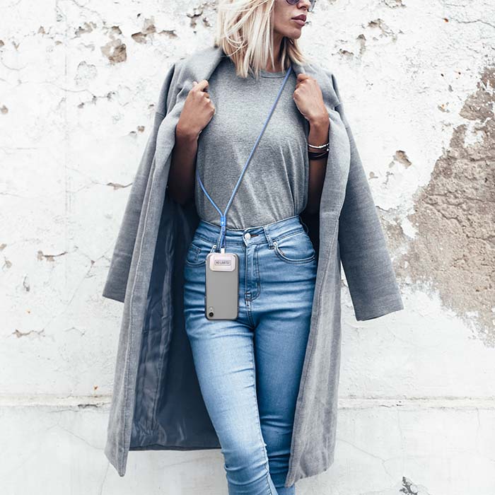 ML1059 Cordon porte-téléphone bandoulière avec logo 1 couleur sur la boucle. publicitaire personnalisé - vue 3