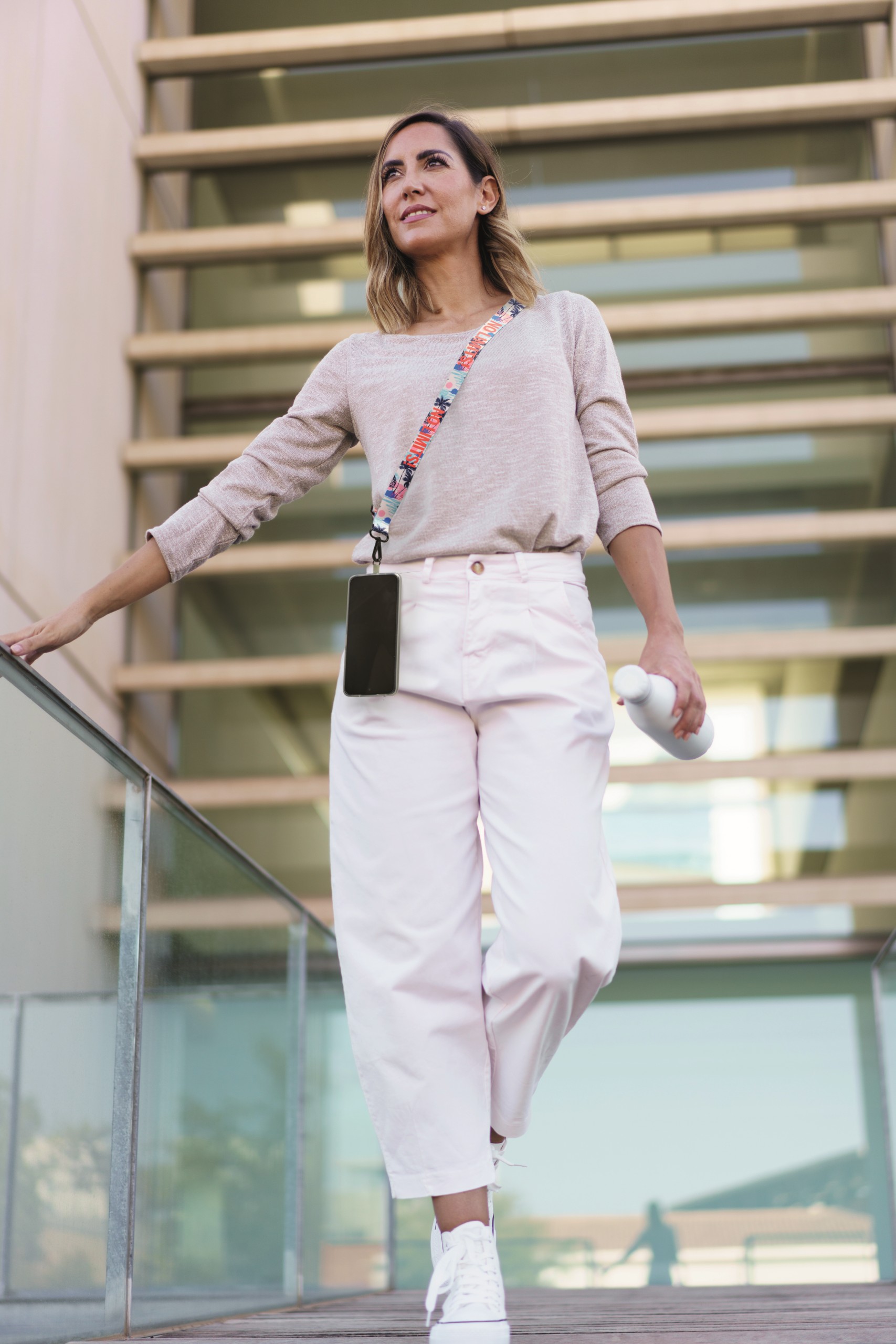 ML1083 Cordon porte-téléphone bandoulière sublimé sur 2 côtés. publicitaire personnalisé - vue 3