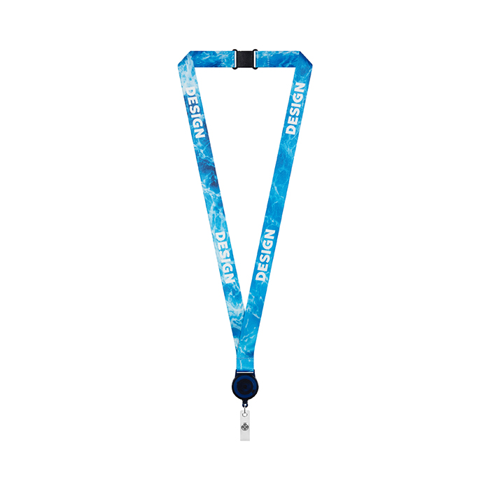 ML1363 Cordon enrouleur de badge en sublimation RPET. publicitaire personnalisé - vue 3
