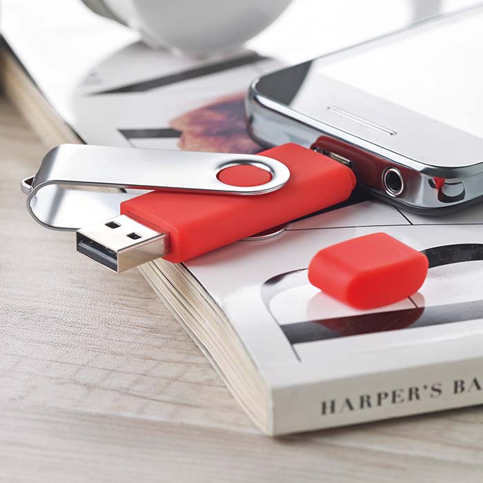 MO6001 Clé USB On The Go (Android. Logo 1 couleur sur une face inclus. publicitaire personnalisé - vue 3