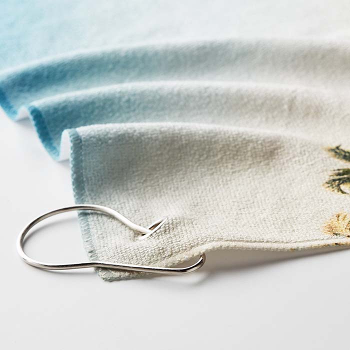 MPGT02 Serviette de golf en polycoton en quadri (280gsm). publicitaire personnalisé - vue 3