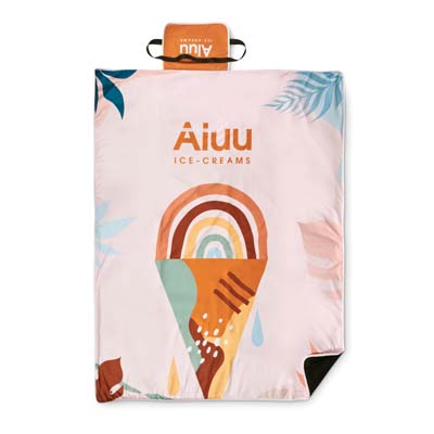 MPPB03 Couverture de pique-nique en quadri. publicitaire personnalisé - vue 3