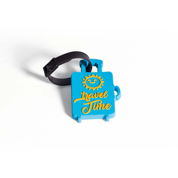 MT1003 Etiquette à bagage en PVC forme personnalisable (2D). publicitaire personnalisé - vue 3