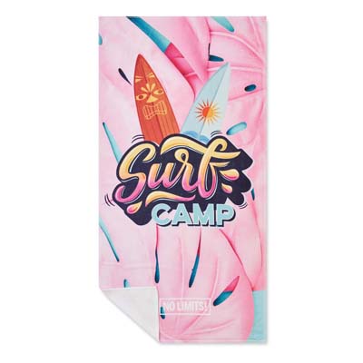MT4011 Serviette de plage en polycoton imprimée en quadrichromie. publicitaire personnalisé - vue 3