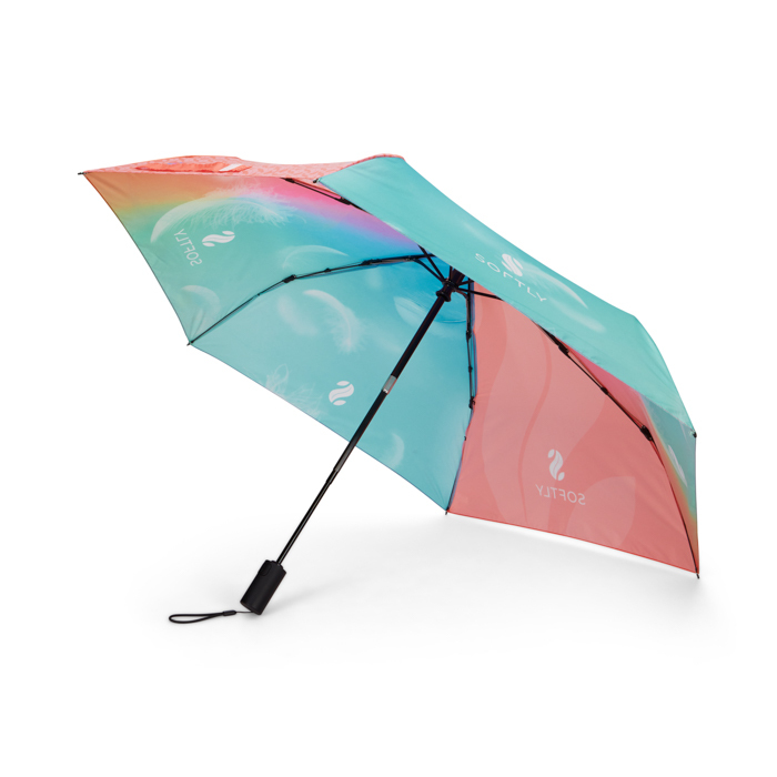 MU2009 Parapluie pliable de ⌀93 cm avec ouverture et fermeture automatiques, résista... publicitaire personnalisé - vue 3