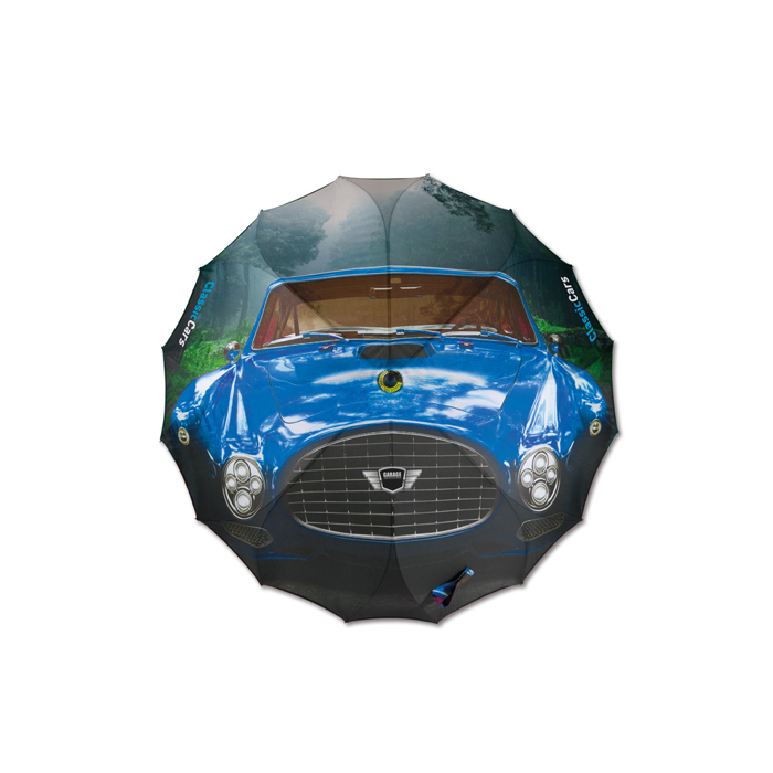 MU3108 ⌀102cm/23″ . Motif en quadri (photo) sur tout le panneau. publicitaire personnalisé - vue 3