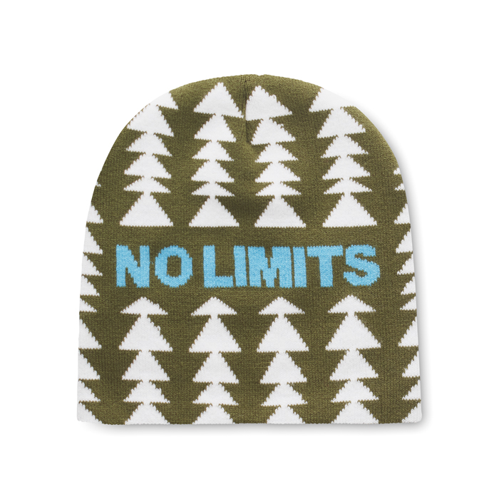 MW1011 Bonnet jacquard en acrylique à motif personnalisé. publicitaire personnalisé - vue 3