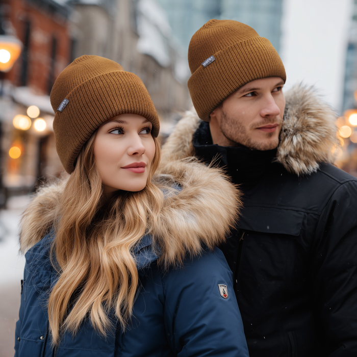 MW1019 Bonnet à bord-côte haut en acrylique simple épaisseur. Également disponible e... publicitaire personnalisé - vue 3