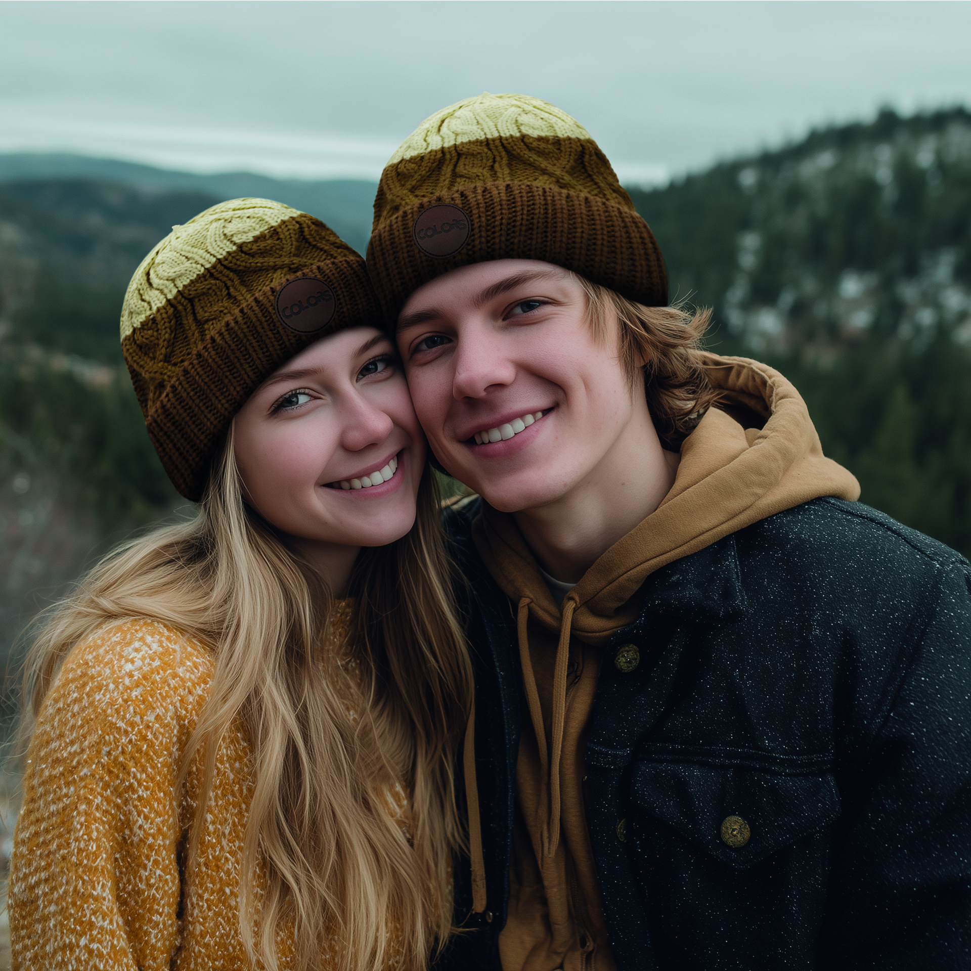 MW1020 Bonnet tressé en acrylique avec bord-côte, également disponible en RPET : MW1... publicitaire personnalisé - vue 3